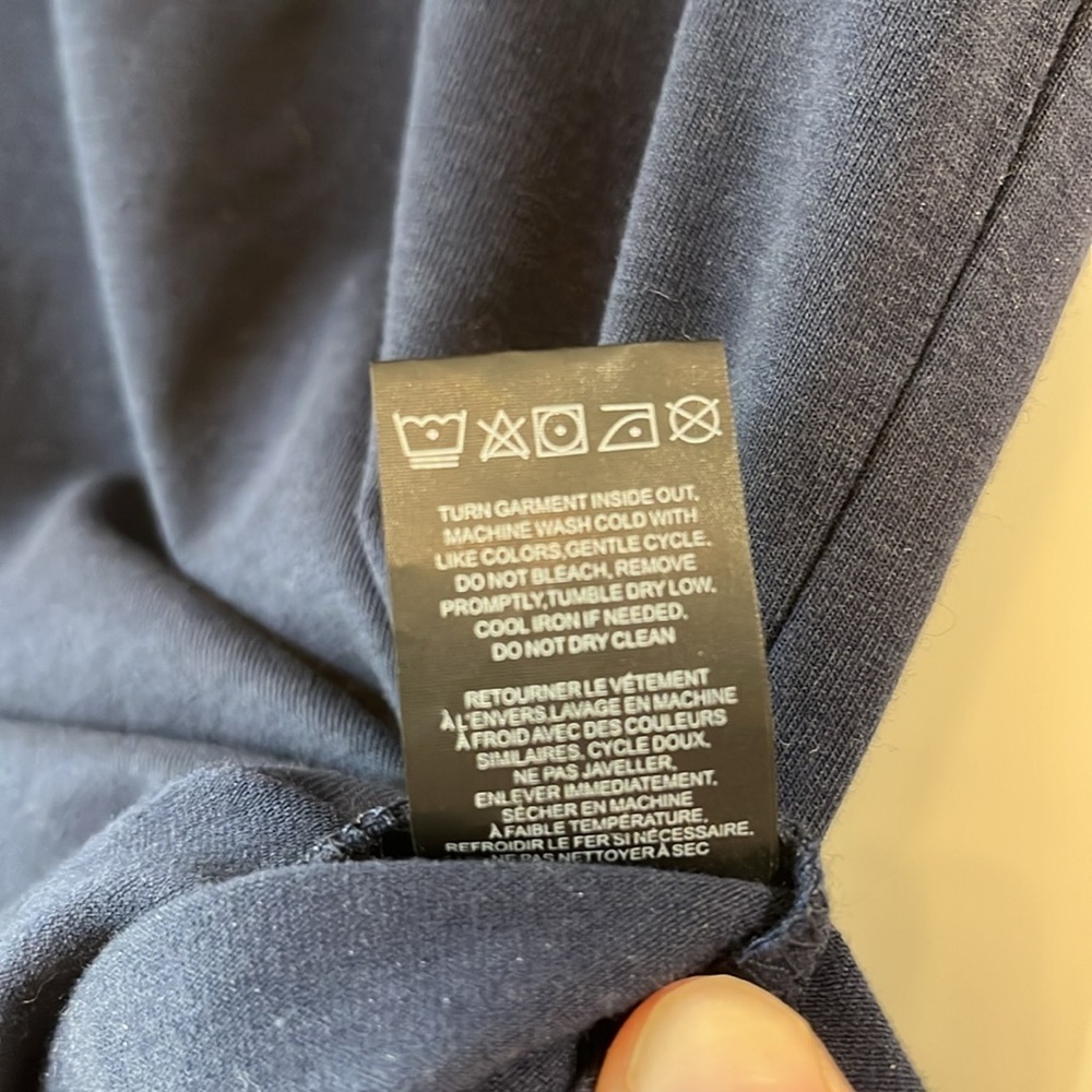 Ten10 Apparel Oxford Blue Curved Hem Short Sleeve Shirt - Size Small - Picture 7 of 7